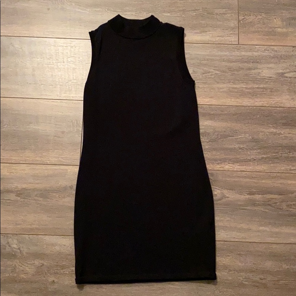 High Neck Sleeveless Bodycon Dress
